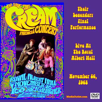 Cream: Farewell Concert DVD Royal Albert Hall 1969 Live Rock